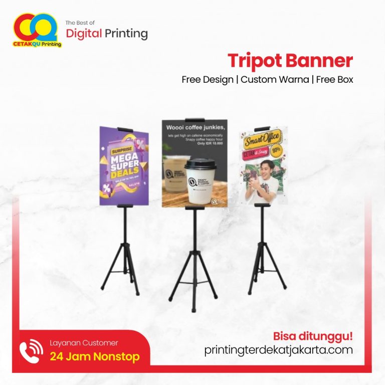 Tripod Banner: Solusi Efektif untuk Promosi dan Acara dengan Layanan Printing Terdekat Jakarta