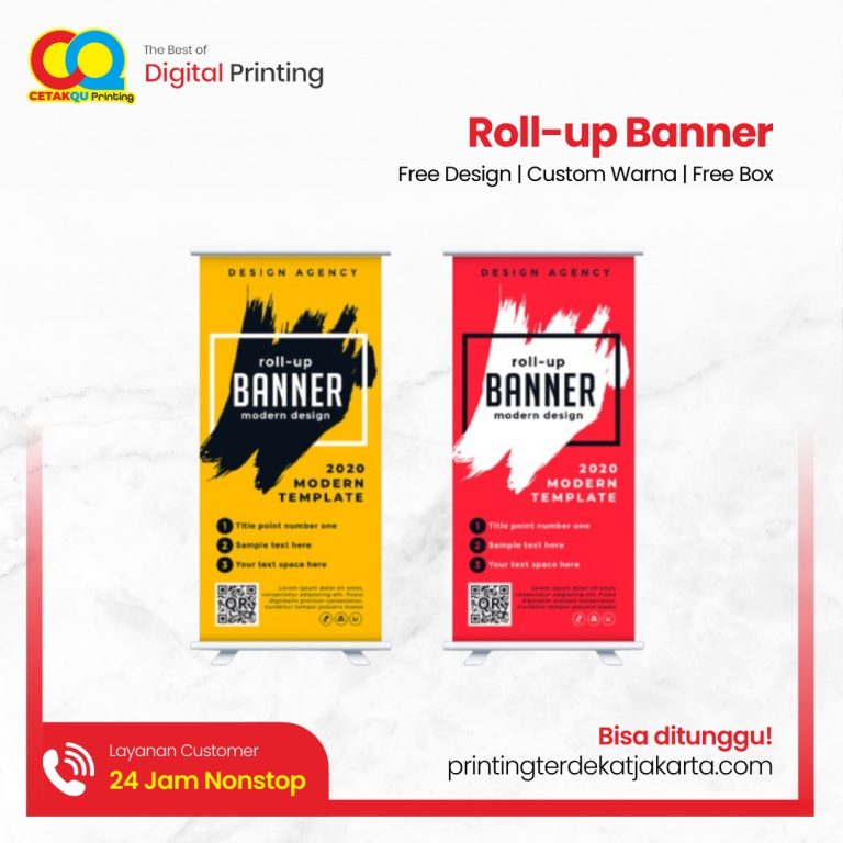 Roll Up Banner: Solusi Promosi Praktis dan Efektif di Printing Terdekat Jakarta