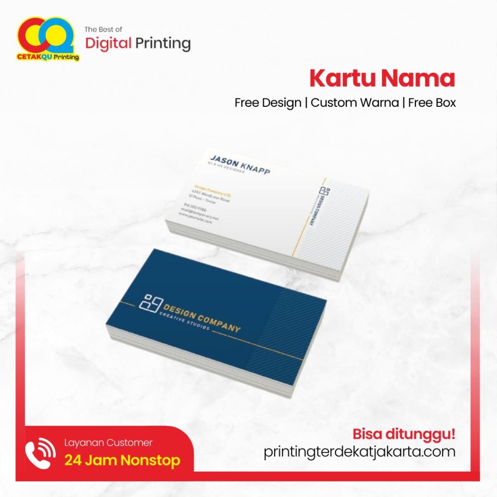 Kartu Nama Berkualitas: Meningkatkan Citra Profesional Bisnis Anda di Printing Terdekat Jakarta